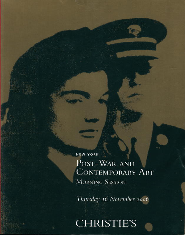 Post-war and contemporary art : morning session, Thursday 16 November 2006 / Christie's cover