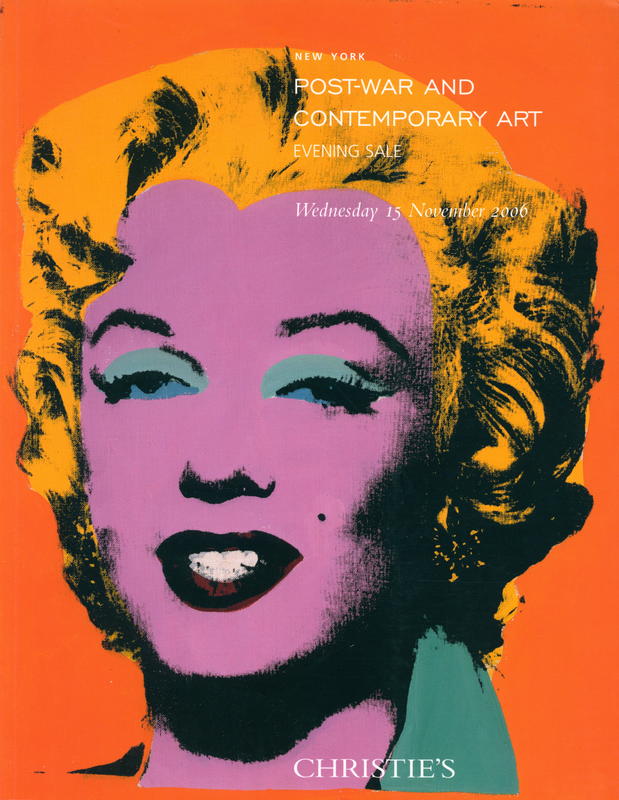 Post-war and contemporary art : evening sale, Wednesday 15 November 2006 / Christie's cover