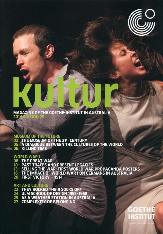 Kultur : magazine of the Goethe-Institut in Australia : 2014 edition 25 cover