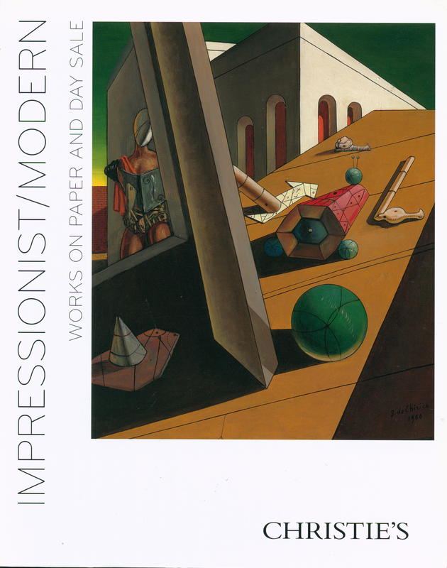 Impressionist/modern works on paper and day sale : Wednesday 4 November 2009 / Christie's cover