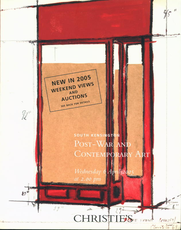Post-war and contemporary art : Wednesday 6 April 2005 / Christie's cover