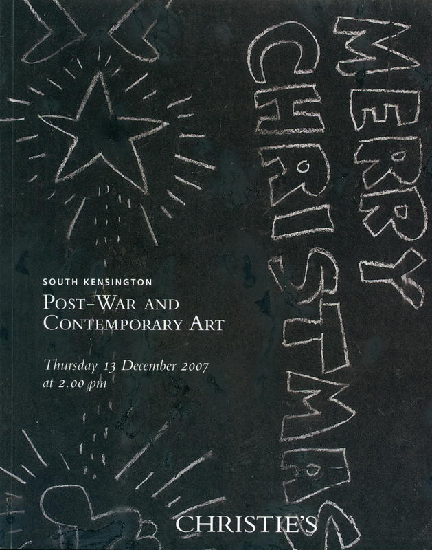 Post-war and contemporary art : Thursday 13 December 2007 / Christie's cover