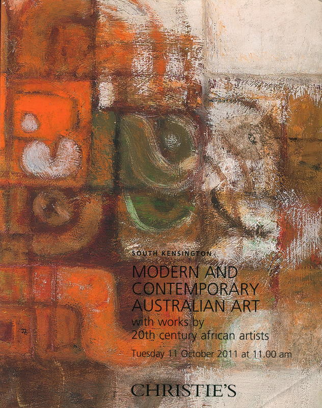 Modern and contemporary Australian art with works by 20th century African artists : Tuesday 11 October 2011 / Christie's cover