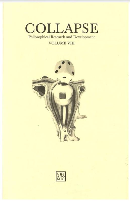 Collapse : philosophical research and development : volume VIII / edited by Robin Mackay cover