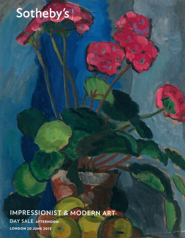 Impressionist & modern art day sale afternoon : auction in London, Thursday 20 June 2013, 2 pm / Sotheby's cover