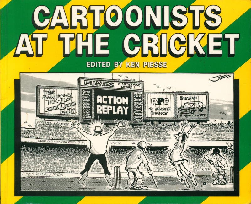 Cartoonists at the cricket / edited by Ken Piesse cover