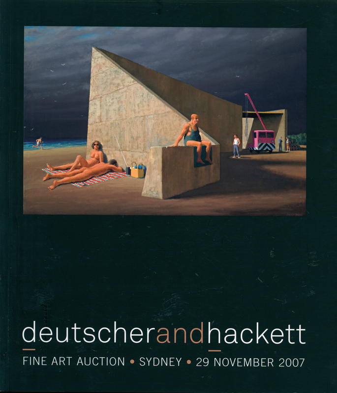 Fine art auction : Sydney, 29 November 2007 / Deutscher and Hackett cover