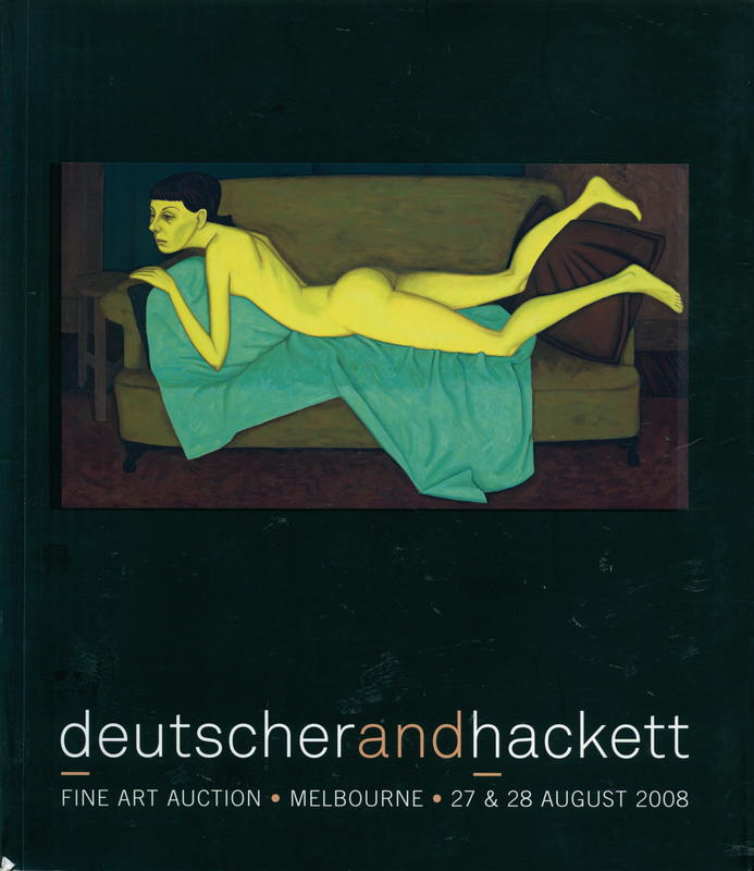 Fine art auction : Melbourne, 27   28 August 2008 / Deutscher and Hackett cover