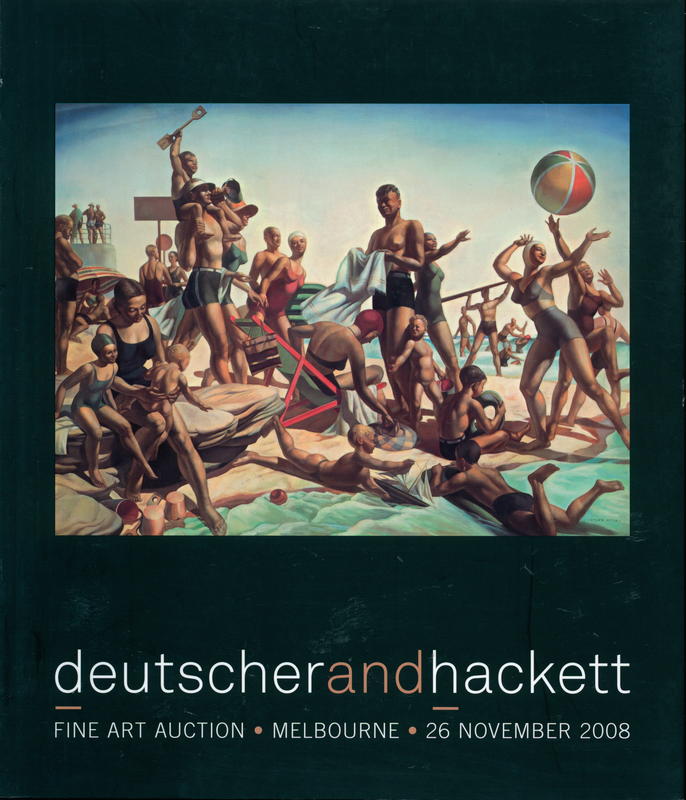 Fine art auction : Melbourne, 26 November 2008 / Deutscher and Hackett cover