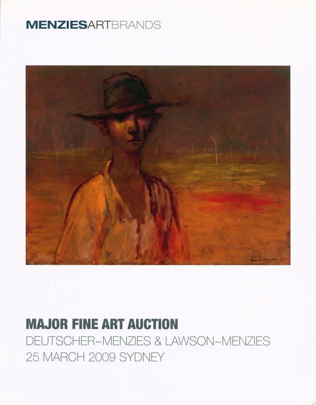 Major fine art auction, 25 March 2009, Sydney : Australian & international art; Colonial to contemporary including important Aboriginal art / Deutscher-Menzies, Lawson-Menzies cover