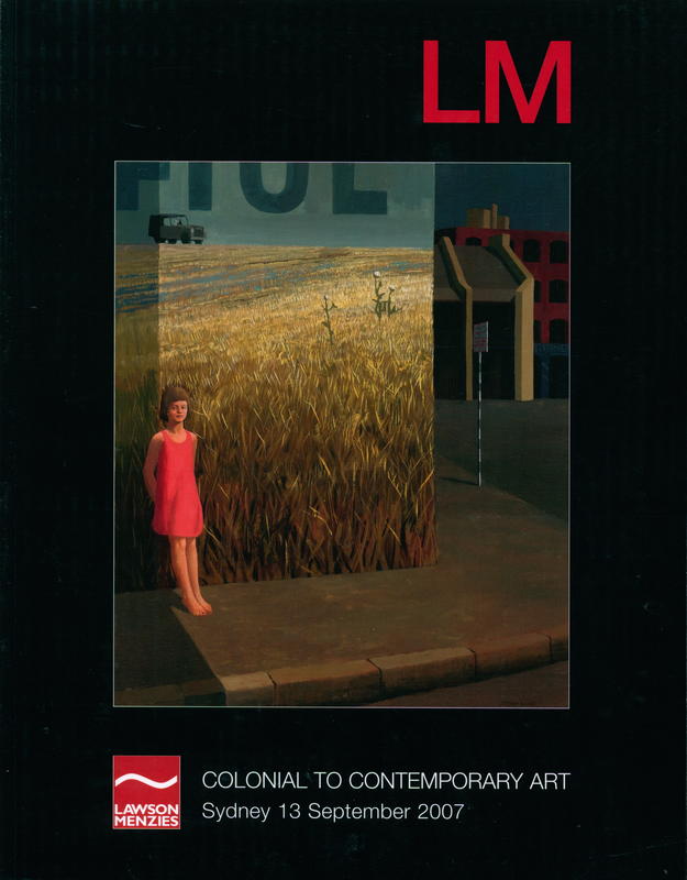 Colonial to contemporary art : Sydney 13 September 2007 / Lawson-Menzies cover