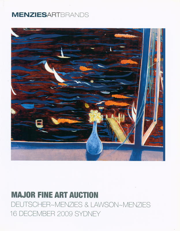 Major fine art auction, 16 December 2009 Sydney : Australian & international art; Colonial to contemporary including important Aboriginal art / Deutscher-Menzies, Lawson-Menzies cover