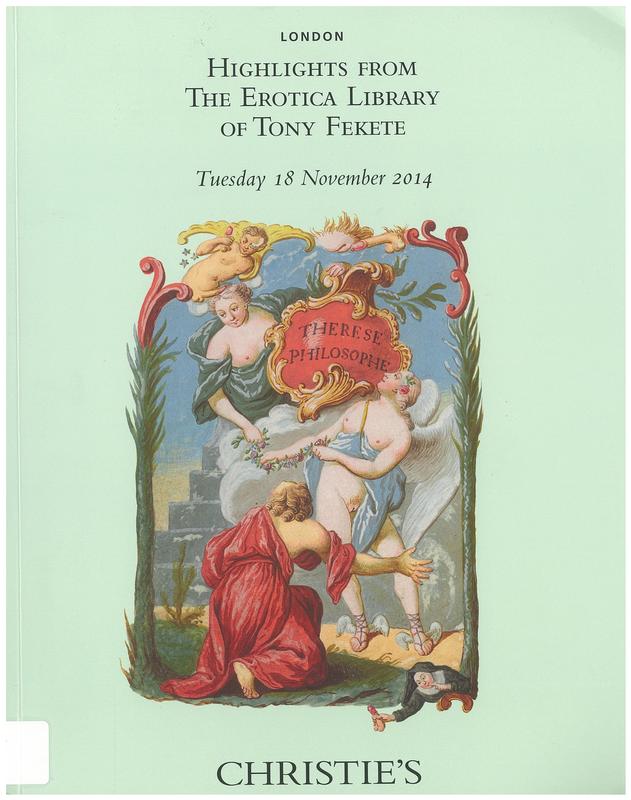 Highlights from the erotic library of Tony Fekete : Tuesday 18 November 2014 / Christie's cover
