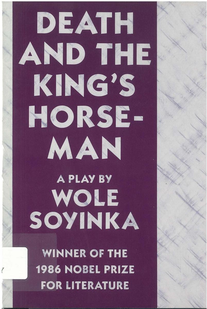 Death and the king's horseman / Wole Soyinka cover