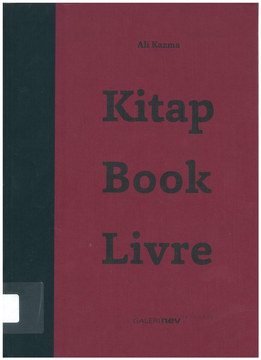 Kitap, book, livre / Ali Kazma cover