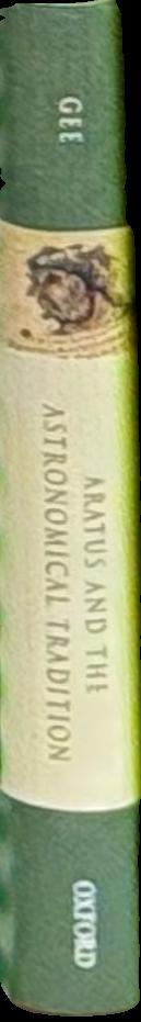 Aratus and the astronomical tradition spine