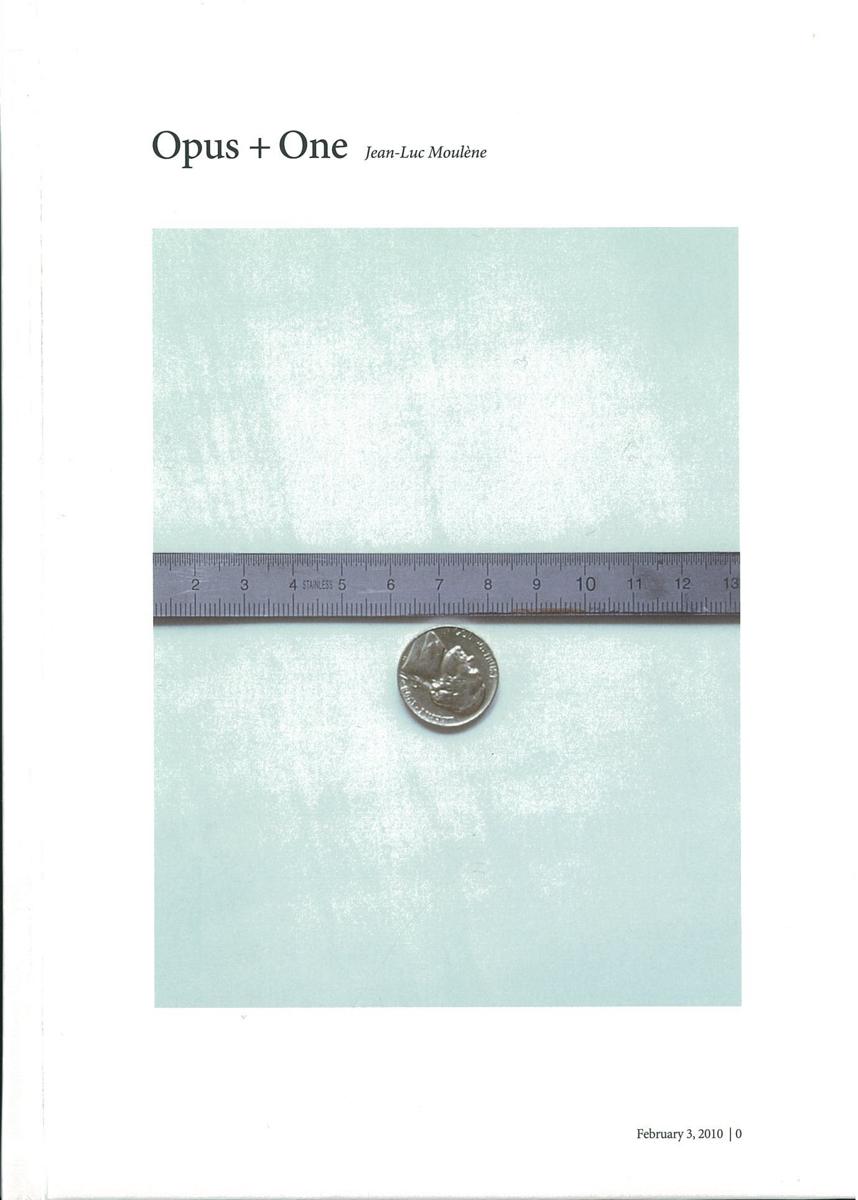 Jean-Luc Moulène : opus + one / edited by Yasmil Raymond cover