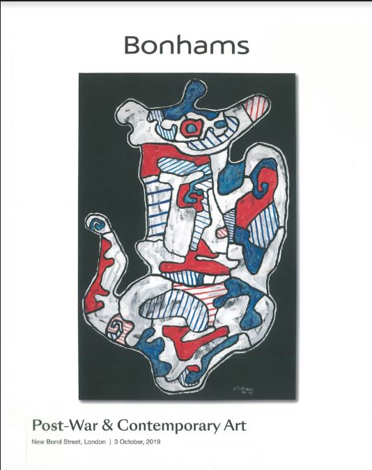 Post-war and contemporary art  Thursday 3 October 2019 / Bonhams 1793 Ltd. cover