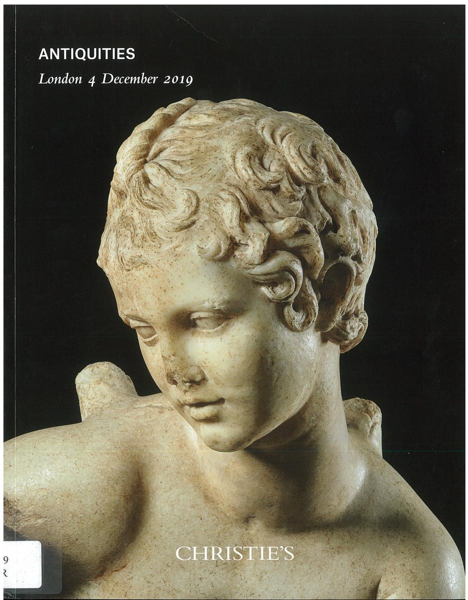 Antiquities : Wednesday 4 December 2019 / Christie's cover