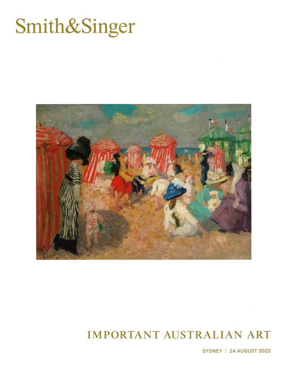 Important Australian art : auction in Sydney, 24 August 2022 / Smith & Singer cover