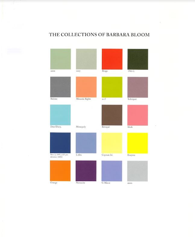 The collections of Barbara Bloom cover