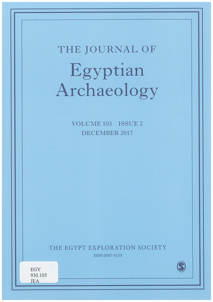 Journal of Egyptian archaeology cover