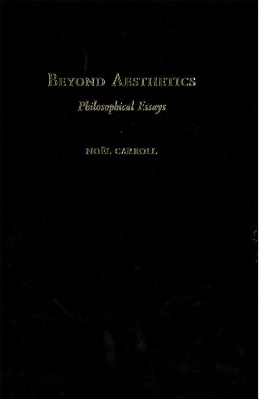 Beyond aesthetics : philosophical essays cover
