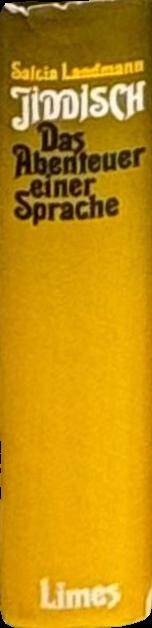 Jiddisch: das Abenteuer einer Sprache spine