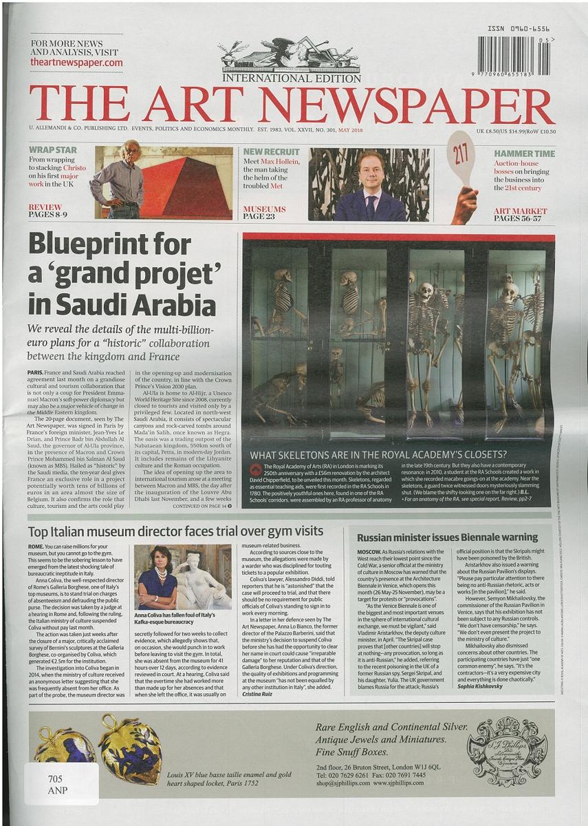 The art newspaper : international edition cover