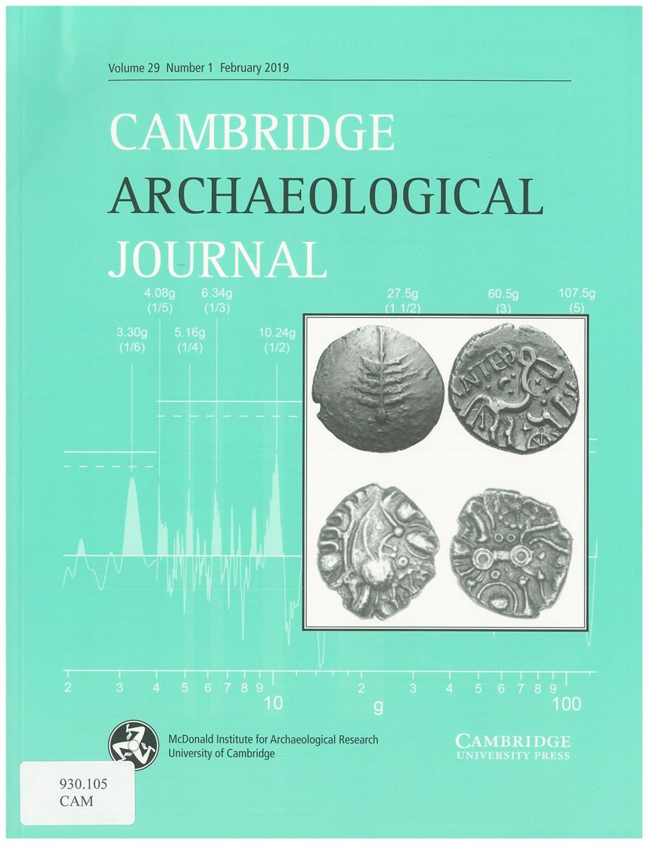 Cambridge archaeological journal cover
