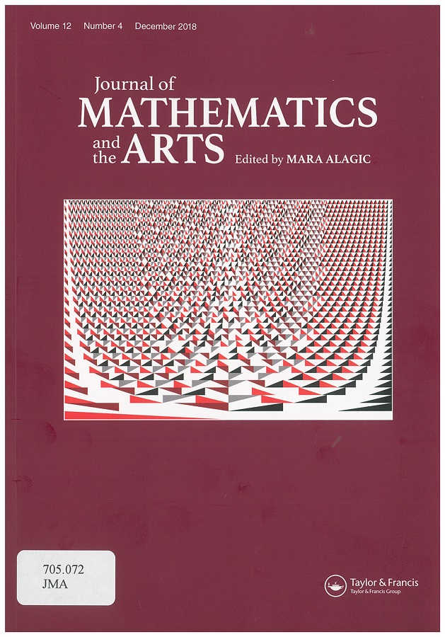 Journal of mathematics and the arts cover