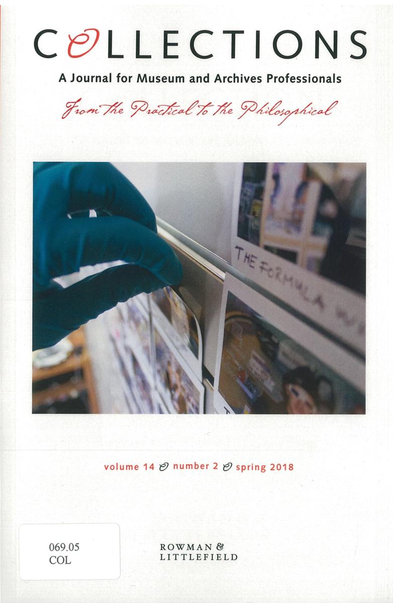 Collections : a journal for museum and archives professionals cover