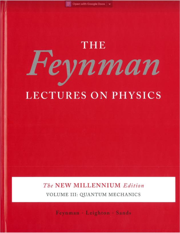 The Feynman lectures on physics : volume III [quantum mechanics] / Feynman, Leighton, Sands cover