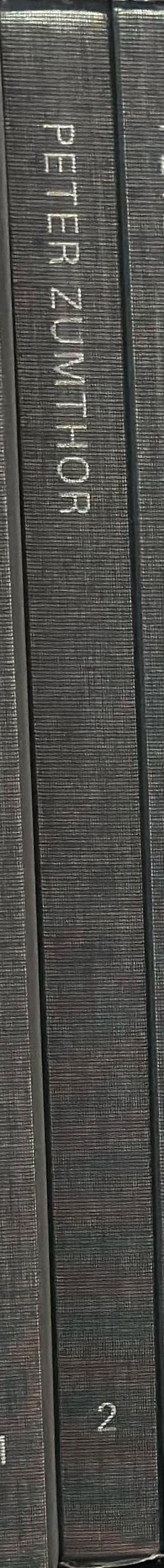 Peter Zumthor 2008-2013 : buildings and projects volume 5 spine