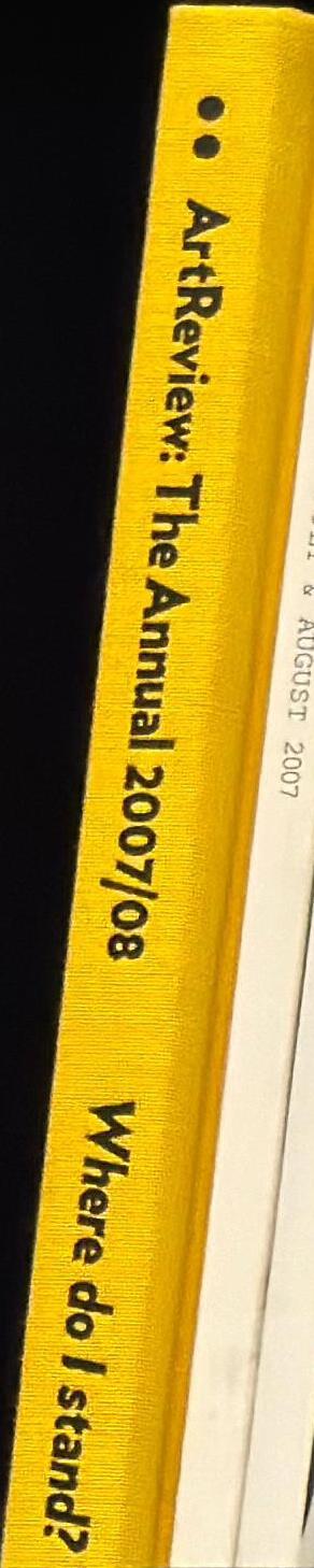 Art Review : The Annual, Where Do I Stand? What Do I Want? spine
