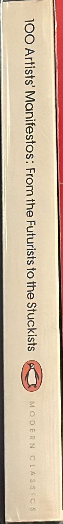 100 artists' manifestos spine