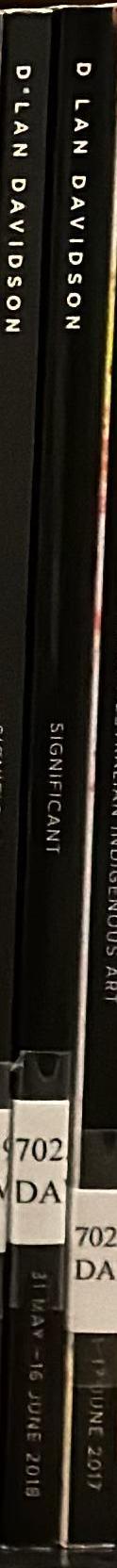 Significant : 31 May - 16 June 2018 / D'Lan Davidson spine