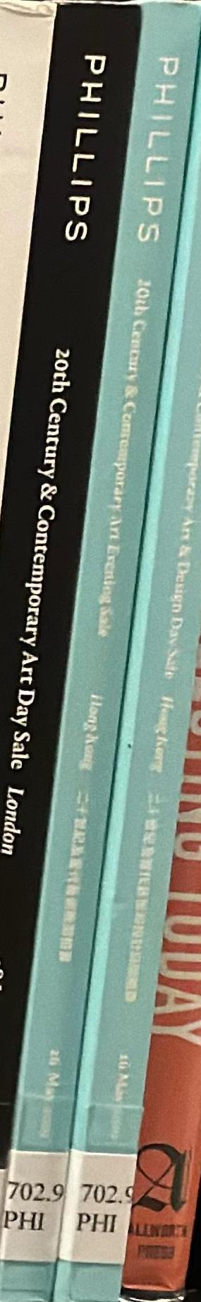 20th century & contemporary art evening sale : Hong Kong, 24 November 2019 / Phillips spine