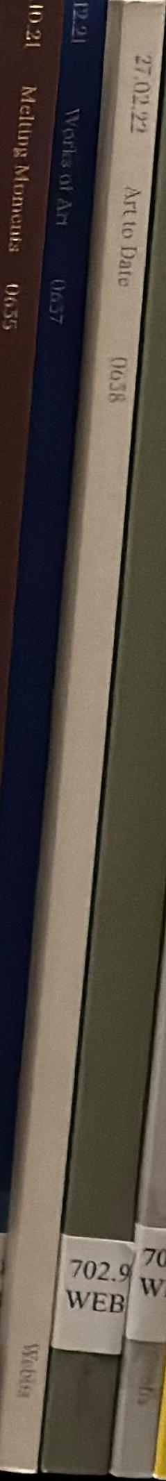 27.02.22 Art to date : [27 February 2022] / Webb's spine