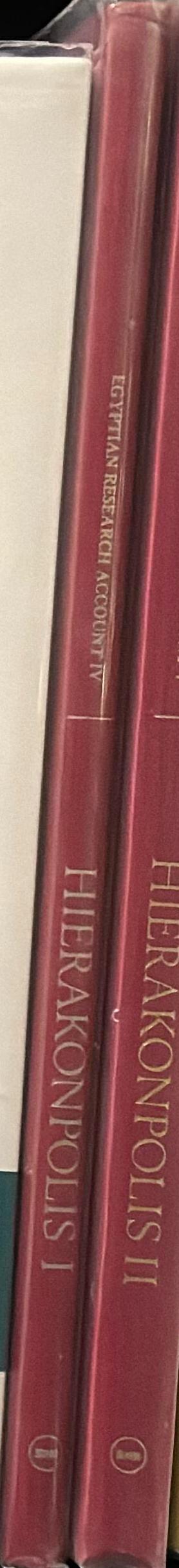 Hierakonpolis : part I : plates of discoveries in 1898 by J E Quibell : with notes by W M F P spine