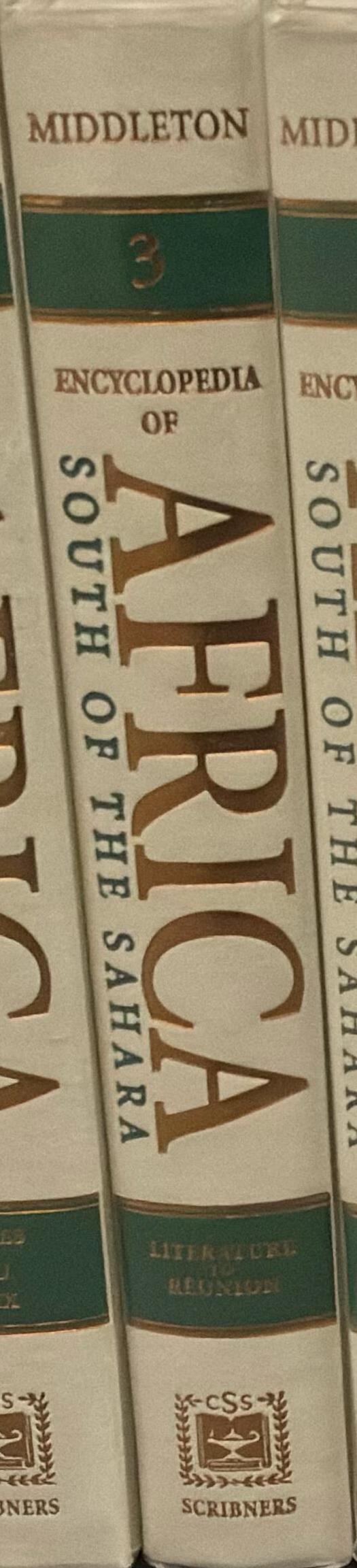Encyclopedia of Africa south of the Sahara : volume 3 / John Middleton spine