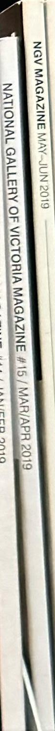 NGV magazine spine