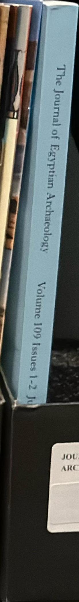 Journal of Egyptian archaeology spine