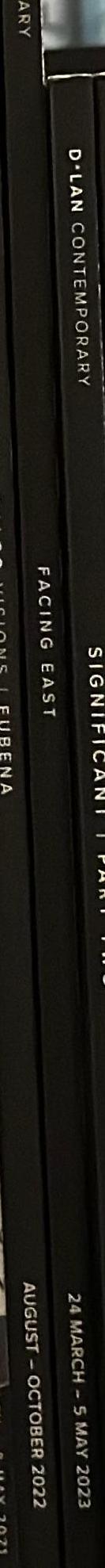 Facing east : masterpieces from Buku-Larrngay Mulka Centre : 24 March-5 May 2023 / D'Lan Contemporary spine