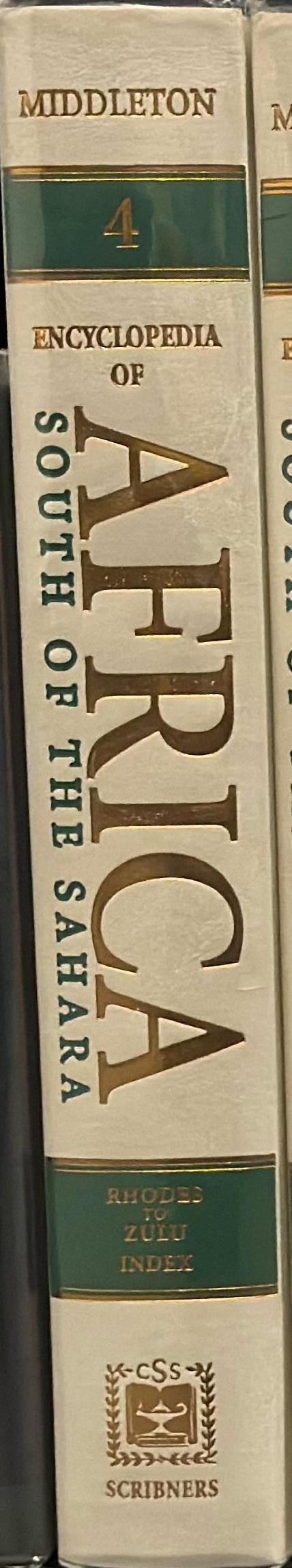 Encyclopedia of Africa south of the Sahara : volume 2 / John Middleton spine
