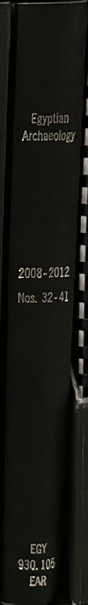 Egyptian archaeology : the bulletin of the Egyptian Exploration Society spine