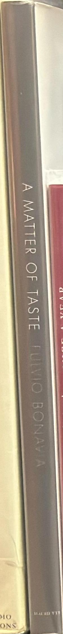 A matter of taste spine