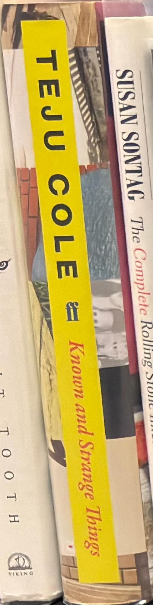 Known and strange things : essays / Teju Cole spine