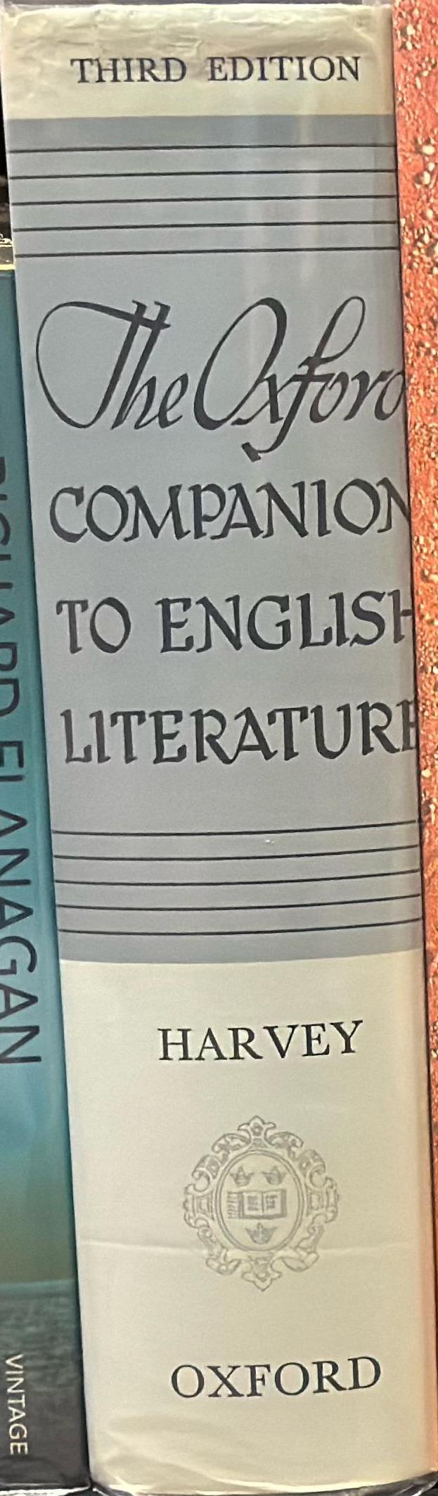 The Oxford companion to English literature / Compiled and edited by Paul Harvey spine