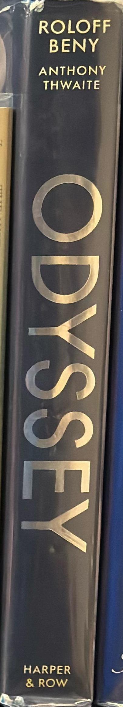 Odyssey : mirror of the Mediterranean / photographed and designed by Roloff Beny ; text and anthology by Anthony Thwaite spine